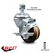 Service Caster 3 Inch High Temp Phenolic Wheel Swivel 1/2 Inch Threaded Stem Caster with Brake SCC-TS20S314-PHSHT-TLB-121315 - alternate 2